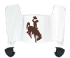 Wyoming Cowboys Mini Football Helmet Visor Shield w/ Clips - PICK VISOR & LOGO COLOR