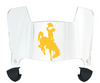 Wyoming Cowboys Mini Football Helmet Visor Shield w/ Clips - PICK VISOR & LOGO COLOR