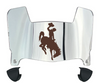 Wyoming Cowboys Mini Football Helmet Visor Shield w/ Clips - PICK VISOR & LOGO COLOR