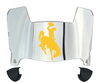 Wyoming Cowboys Mini Football Helmet Visor Shield w/ Clips - PICK VISOR & LOGO COLOR