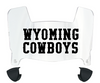 Wyoming Cowboys Mini Football Helmet Visor Shield w/ Clips - PICK VISOR & LOGO COLOR