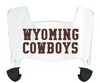 Wyoming Cowboys Mini Football Helmet Visor Shield w/ Clips - PICK VISOR & LOGO COLOR