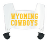 Wyoming Cowboys Mini Football Helmet Visor Shield w/ Clips - PICK VISOR & LOGO COLOR