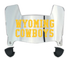 Wyoming Cowboys Mini Football Helmet Visor Shield w/ Clips - PICK VISOR & LOGO COLOR