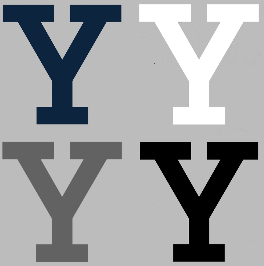 Yale Bulldogs Retro Throwback Logo Premium DieCut Vinyl Decal PICK COLOR & SIZE