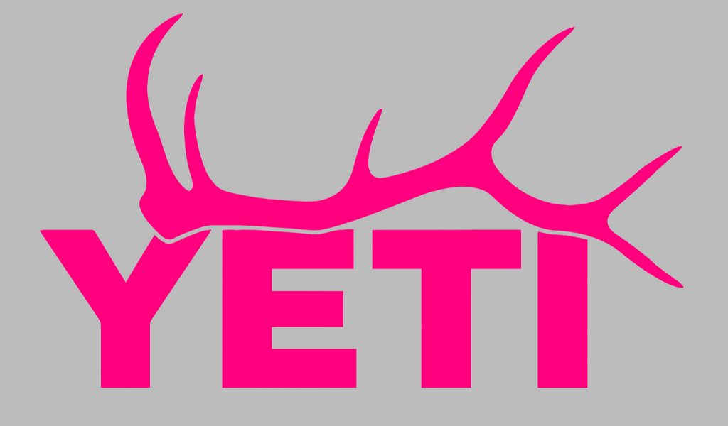 YETI Hot Pink Elk Hunting Premium DieCut Vinyl Decal PICK SIZE