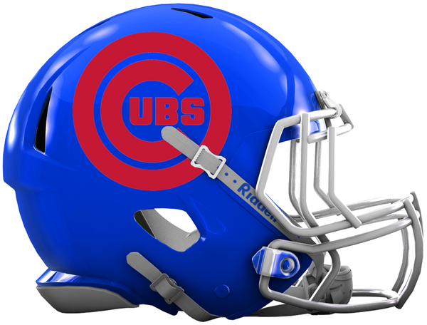 Chicago Cubs Custom Concept Blue Mini Riddell Speed Football Helmet –  SportsJewelryProShop