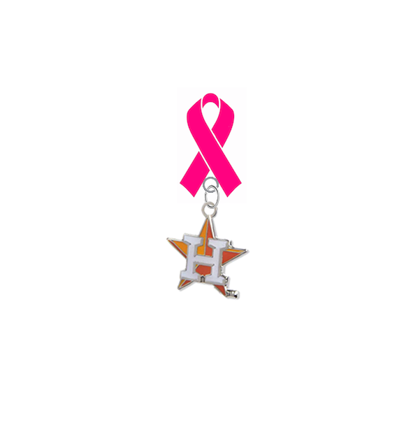 Houston Astros MLB Breast Cancer Awareness Pink Ribbon Lapel Pin