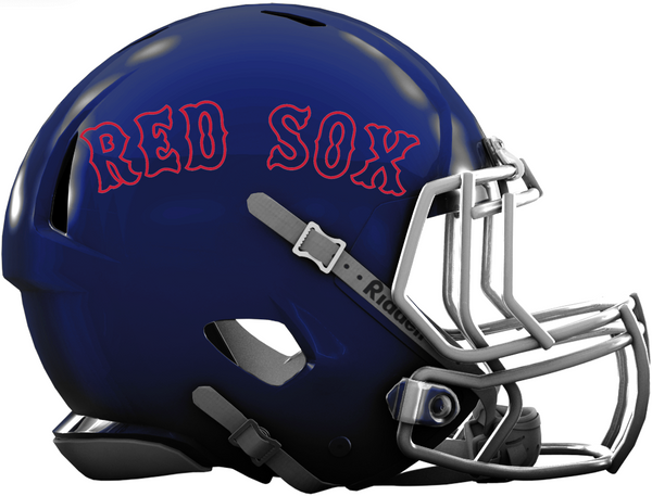 Boston Red Sox CUSTOM Concept Navy Blue Mini Football Helmet